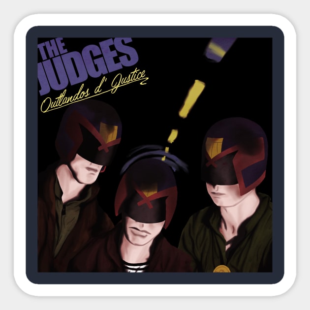 Outlandos d' Justice Sticker by jamacfarlane